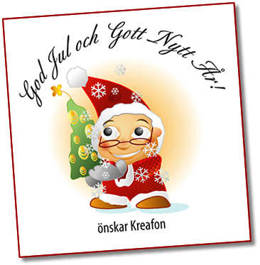 god jul önskar Kreafon reklambyrå