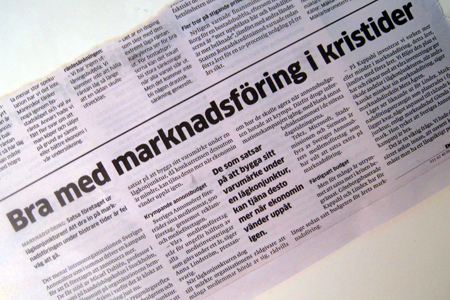 marknadsföring i kristider
